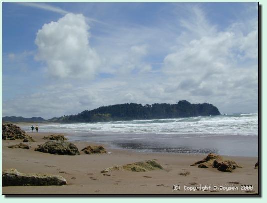Strand mit "hot spots"